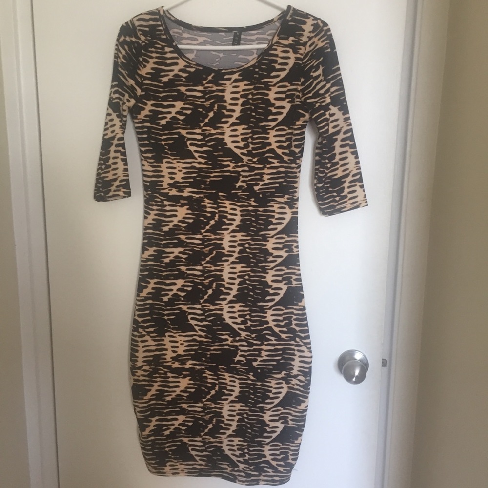 Printed Bodycon Dress
